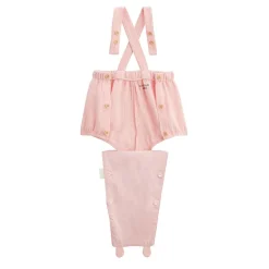 Ensemble salopette bébé en gaze de coton et t-shirt Petit Safari