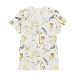 Ensemble salopette bébé en lin et t-shirt Zagora