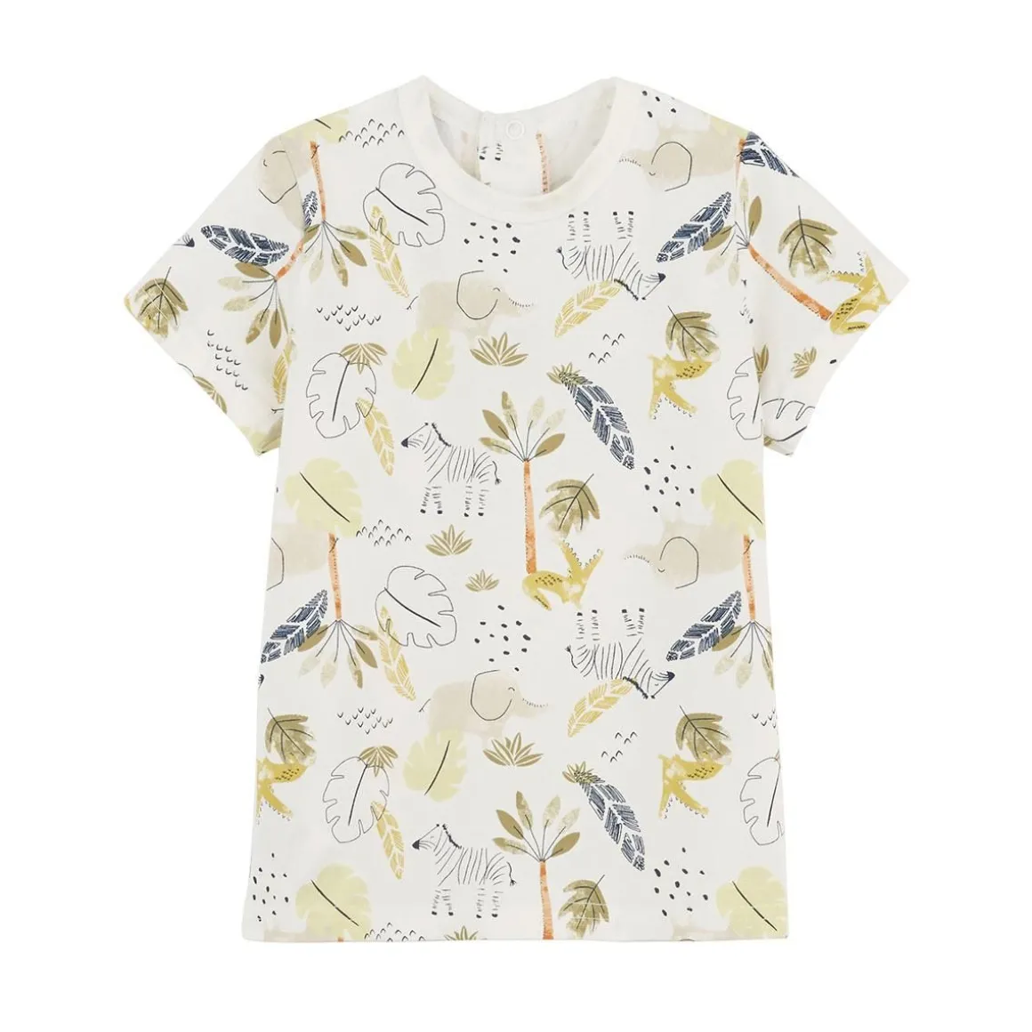 Ensemble salopette bébé en lin et t-shirt Zagora