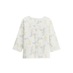 Ensemble salopette bébé en molleton et t-shirt Emilie