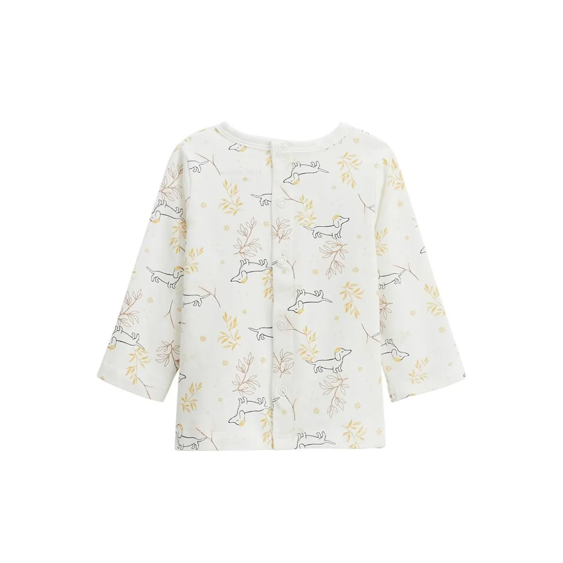 Ensemble salopette bébé en molleton et t-shirt Emilie