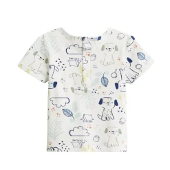 Ensemble salopette bébé en chambray et t-shirt Elliot