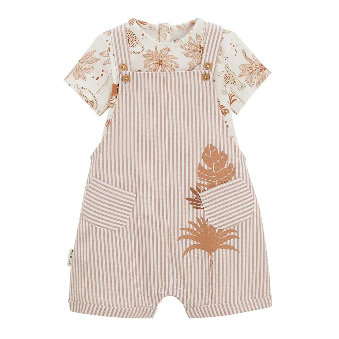 Ensemble salopette bébé et t-shirt Oasis