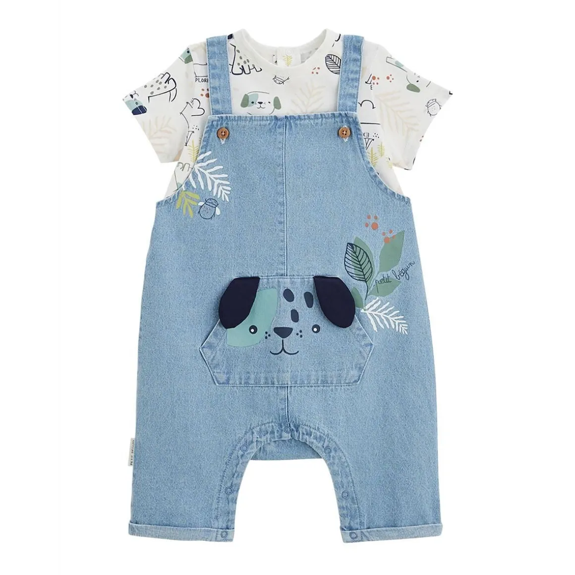 Ensemble salopette bébé et t-shirt Elliot