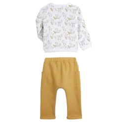 Ensemble sweat et pantalon bébé mixte en molleton Little Fox
