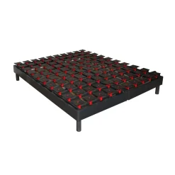 Ensemble TPR tous plots réglables + Matelas Mousse 2x90x200 cm MEMORYLUX