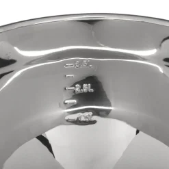 Essoreuse à salade en inox - 3,5 L - Argent