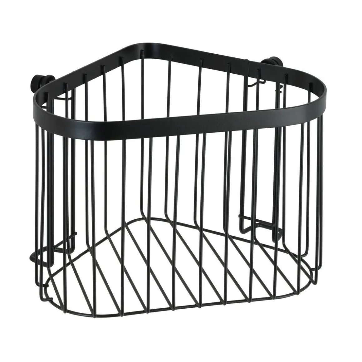 Etagère murale de douche indus Classic - L. 23 x H. 16 cm - Noir