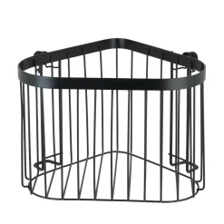 Etagère murale de douche indus Classic - L. 23 x H. 16 cm - Noir