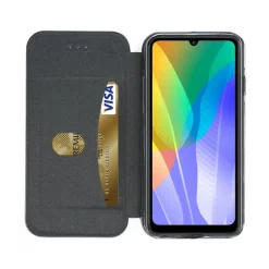 Etui Huawei Y6P 2020 Cuir bleu