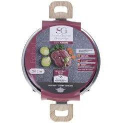 Faitout en Aluminium Nature 24cm Gris