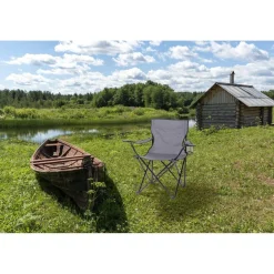 Fauteuil de camping - Gris anthracite