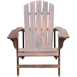 Fauteuil de jardin adirondack chaise longue chaise plage avec tabouret bois de sapin