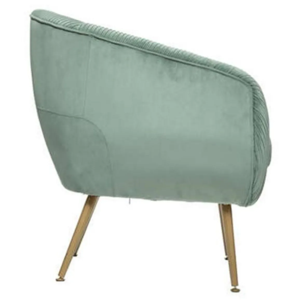 Fauteuil Design en Velours Solaro 78cm Vert Jade