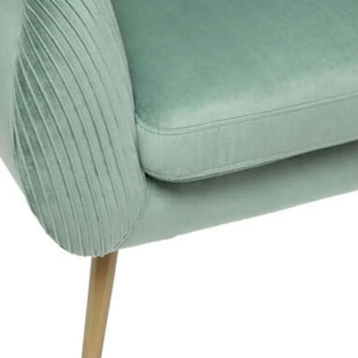 Fauteuil Design en Velours Solaro 78cm Vert Jade
