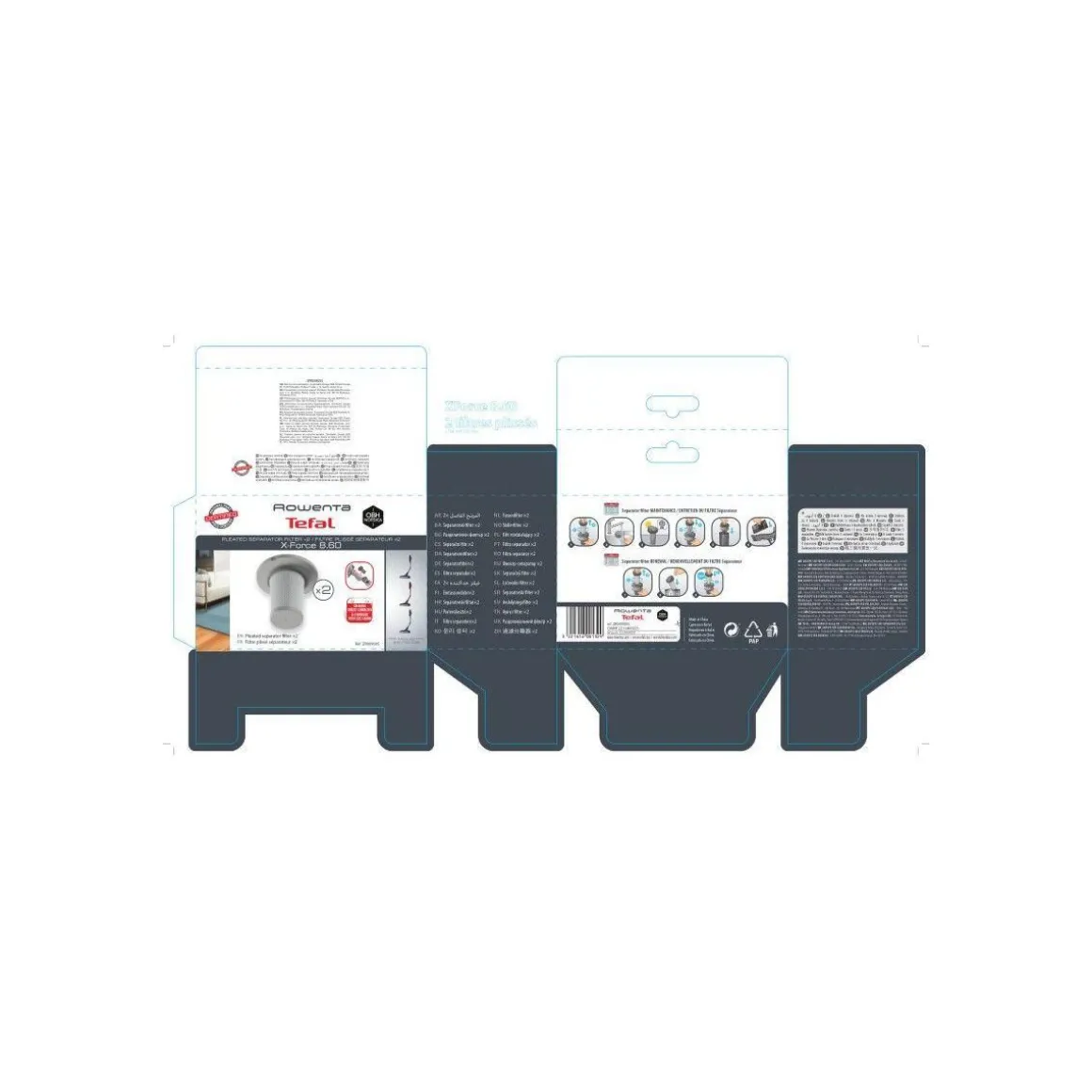 Filtre séparateur plissee X-Force 8