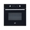 Four encastrable pyrolyse - Chaleur tournante - CONTINENTAL EDISON - CEF65PB - Noir et inox - L59,5 x H59,6 x P 54,68 cm