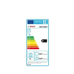 Four intégrable multifonction 60cm 71l pyrolyse - HBG7764B1F