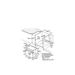 Four intégrable multifonction 60cm 71l pyrolyse - HBG7764B1F