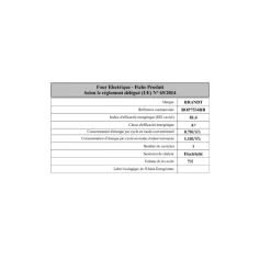 Four intégrable multifonction 73l 60cm pyrolyse noir - BOP7534BB