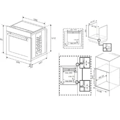 Four intégrable multifonction 72l 60cm catalyse inox - BBIM12300XCE