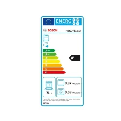 Four intégrable multifonction 71l 60cm pyrolyse noir - HBG7741B1F