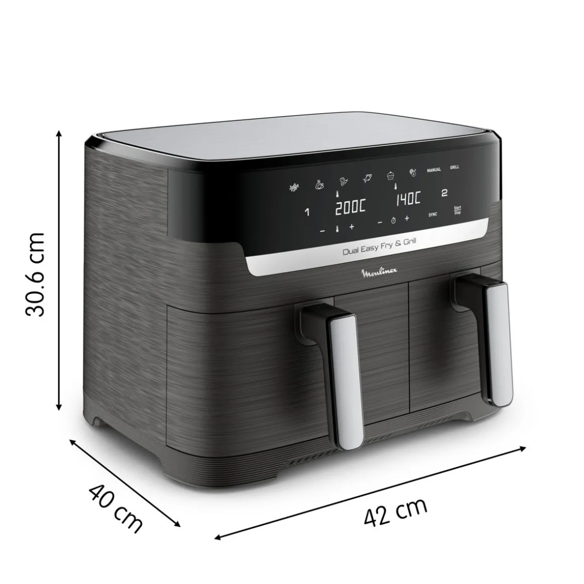 Friteuse électrique sans huile à air chaud Easy Fry EZ905B20 - Gris