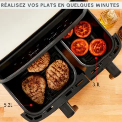 Friteuse électrique sans huile à air chaud Easy Fry EZ905B20 - Gris