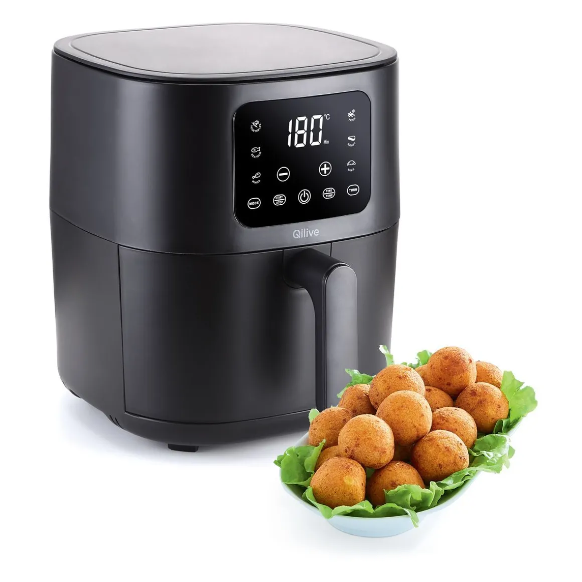 Friteuse électrique sans huile à air chaud Q.5500 - Noir