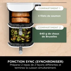 Friteuse électrique sans huile à air chaud SL400EUWH - Blanc