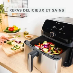 Friteuse électrique sans huile à air chaud Easy Fry EZ855D20 - Noir