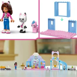 Gabby et la Maison Magique 10796 - La Nurs'oreille de Gabby - Set pour Enfants sur le Thème des Animaux - Jouet avec un Toboggan et des Figurines
