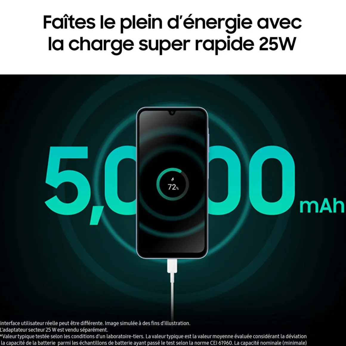 Galaxy A25 5G 256 Go - Vert