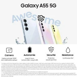 Galaxy A55 5G 128Go - Bleu nuit