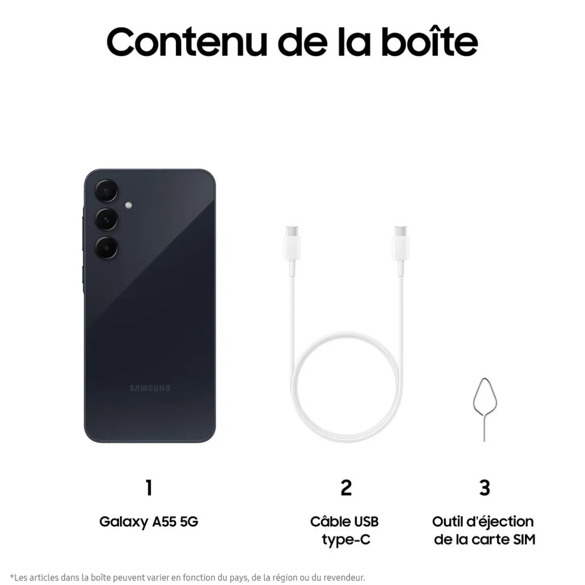 Galaxy A55 5G 128Go - Bleu nuit