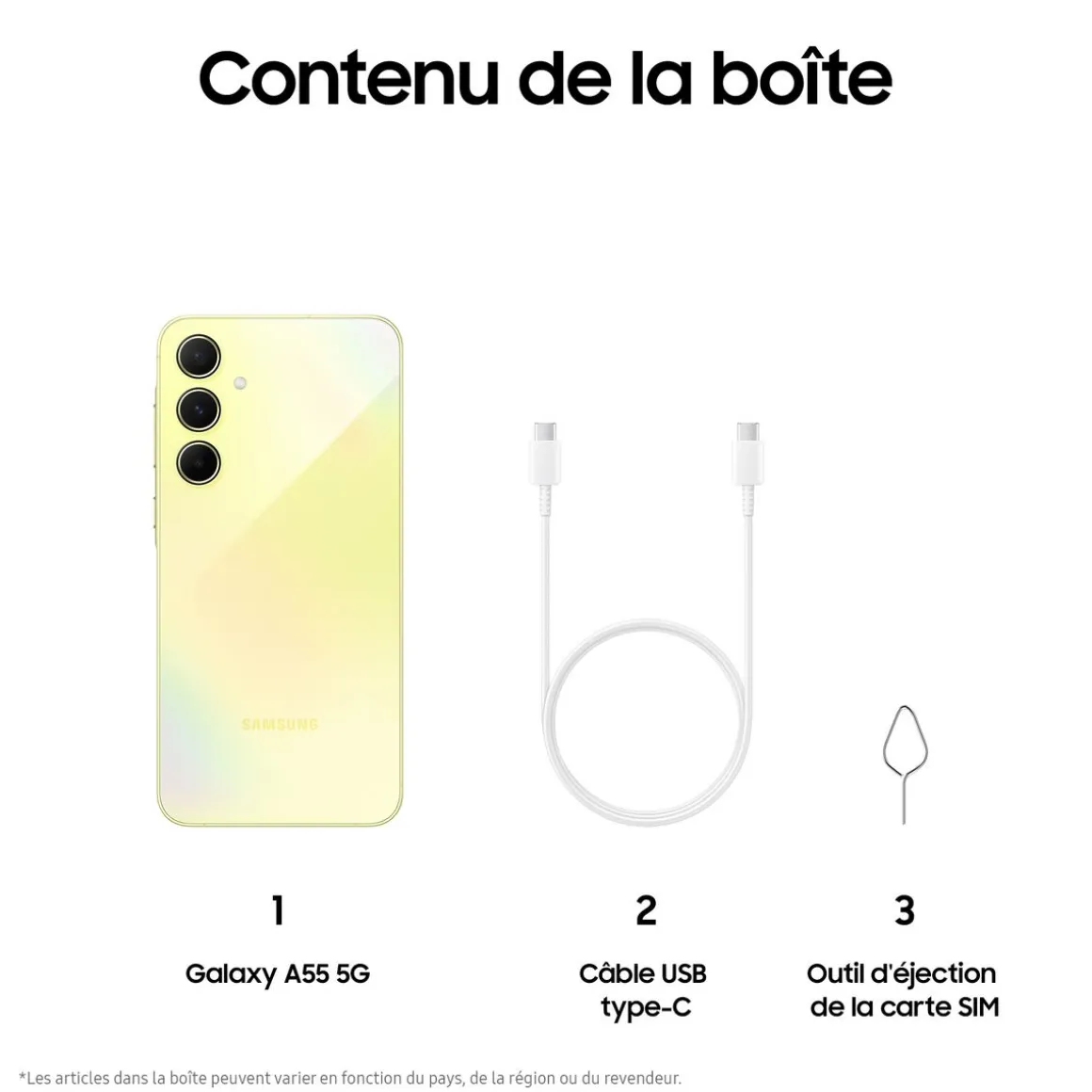 Galaxy A55 5G 128Go - Lime