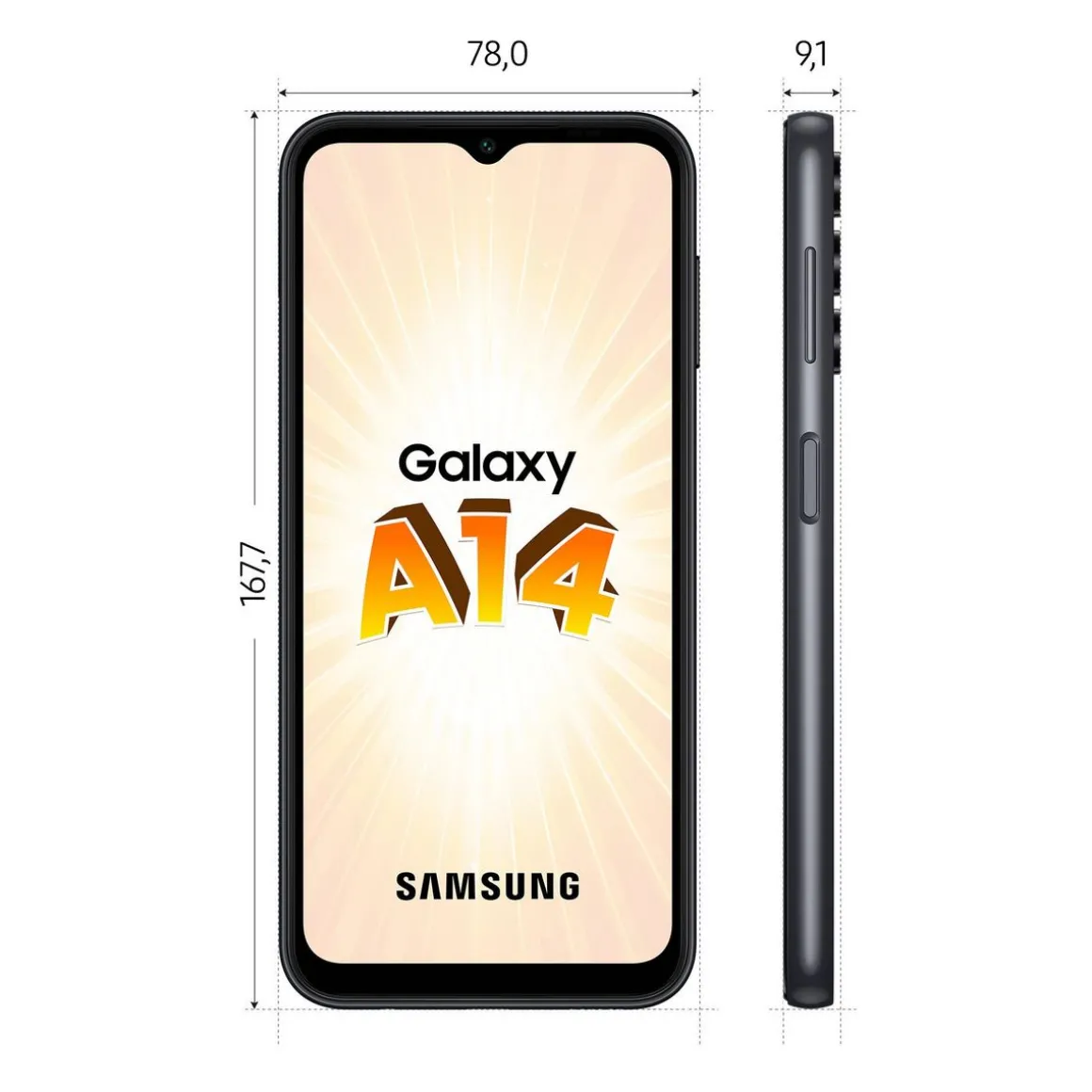 Galaxy A14 4G 64Go - Noir
