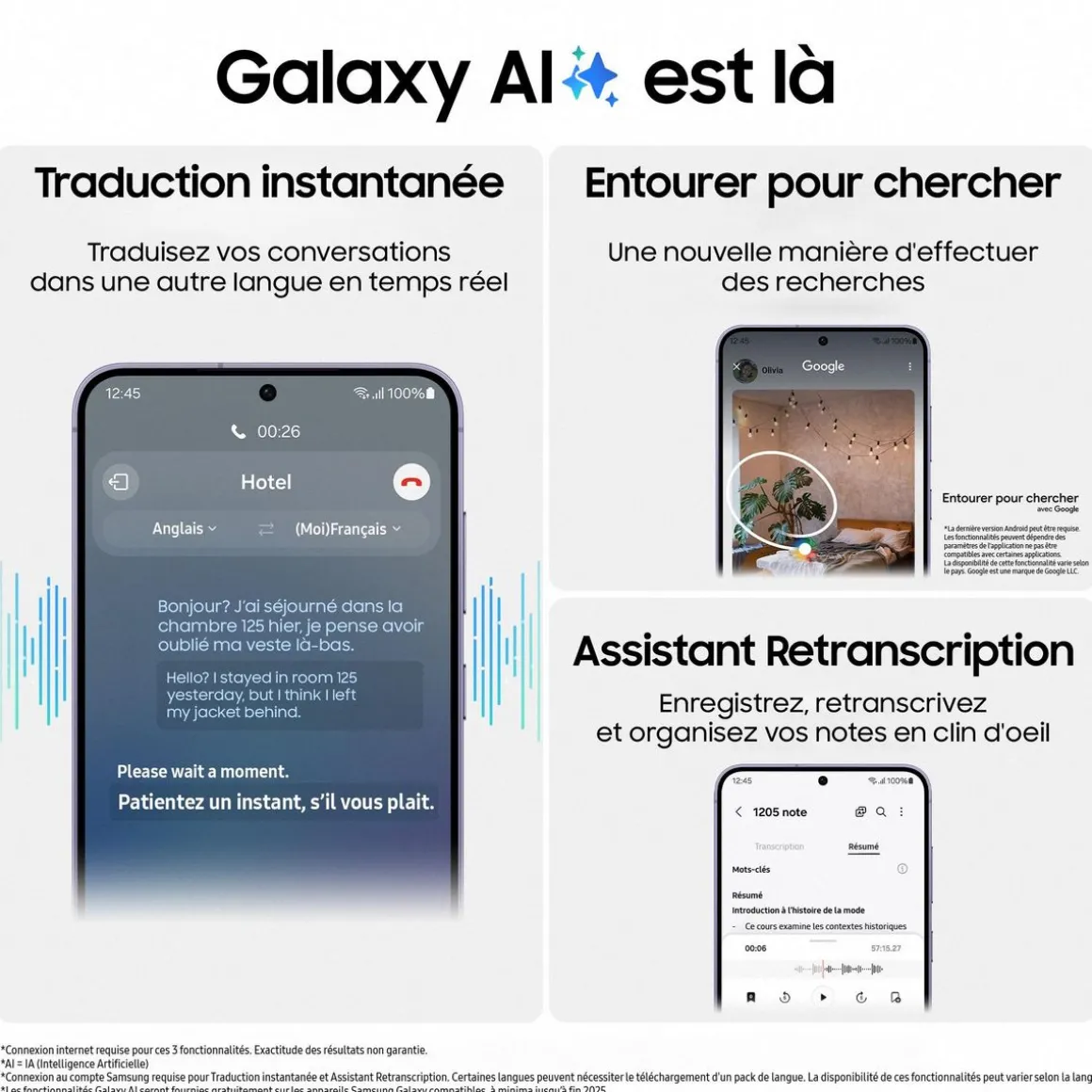 Galaxy S24+ 5G Smartphone avec Galaxy AI 512 Go - Argent