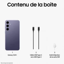 Galaxy S24+ 5G Smartphone avec Galaxy AI 512 Go - Indigo