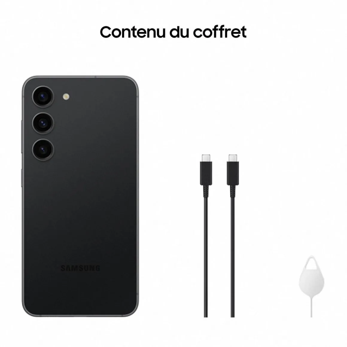 Galaxy S23 Smartphone avec Galaxy AI 128Go - Noir