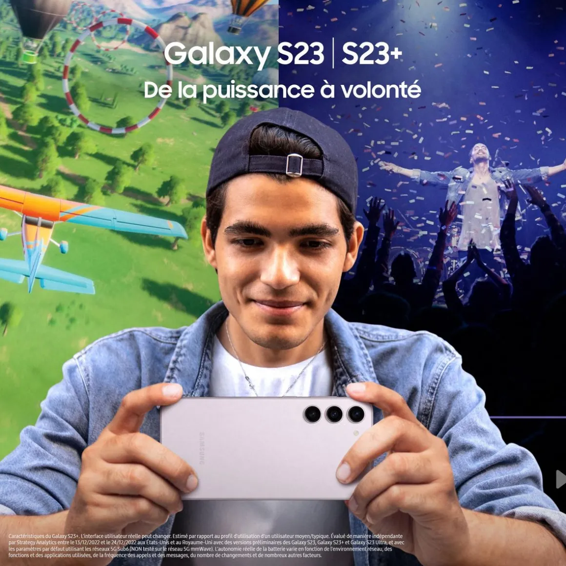 Galaxy S23 Smartphone avec Galaxy AI 128Go - Noir