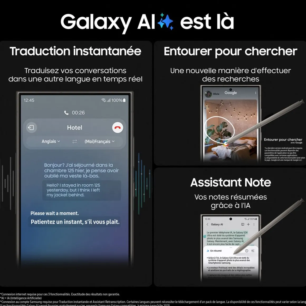 Galaxy S24 Ultra 5G Smartphone avec Galaxy AI 256 Go - Noir