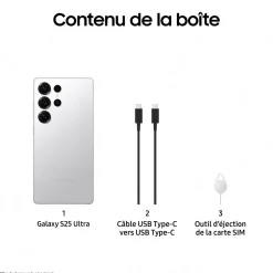 Galaxy S25 Ultra 8GO / 512Go - Argent Titane