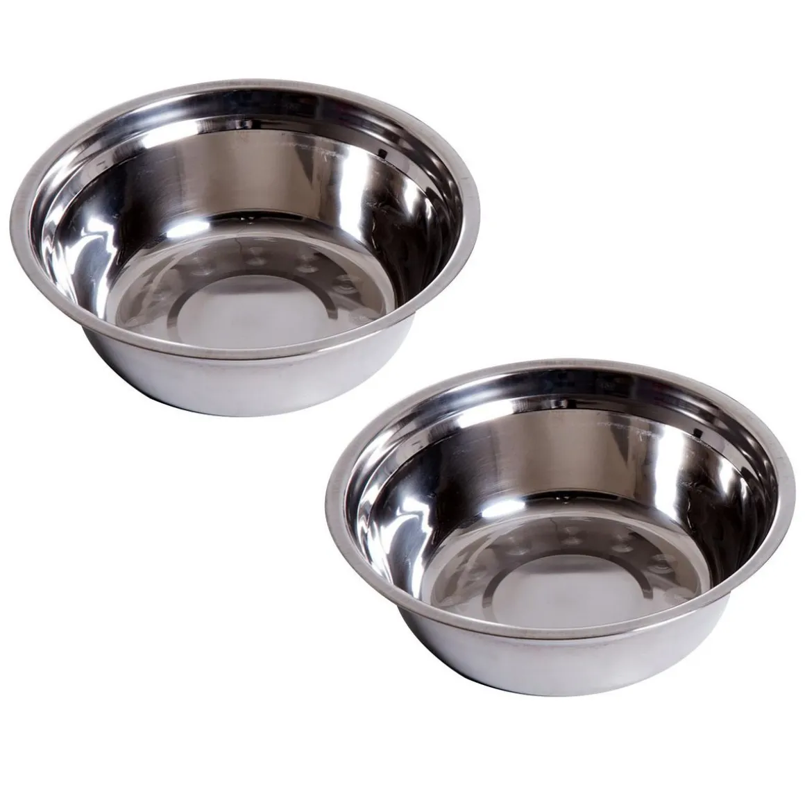 Gamelle double chien chat Porte-gamelles surélevé dim. 44L x 24l x 15H cm 2 gamelles acier inox. incluses MDF