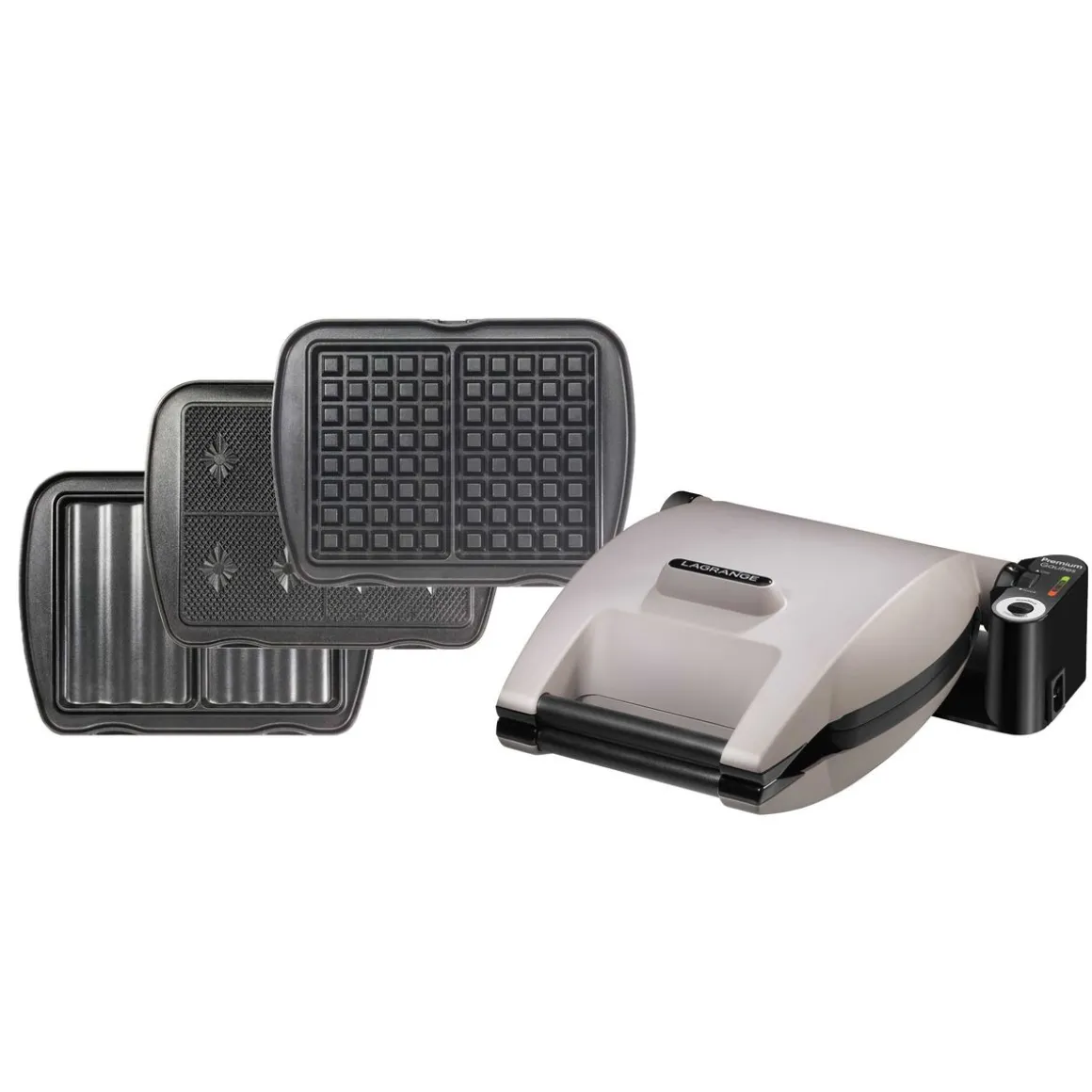 Gaufrier croque-monsieur 3-en-1 019632 - Gris