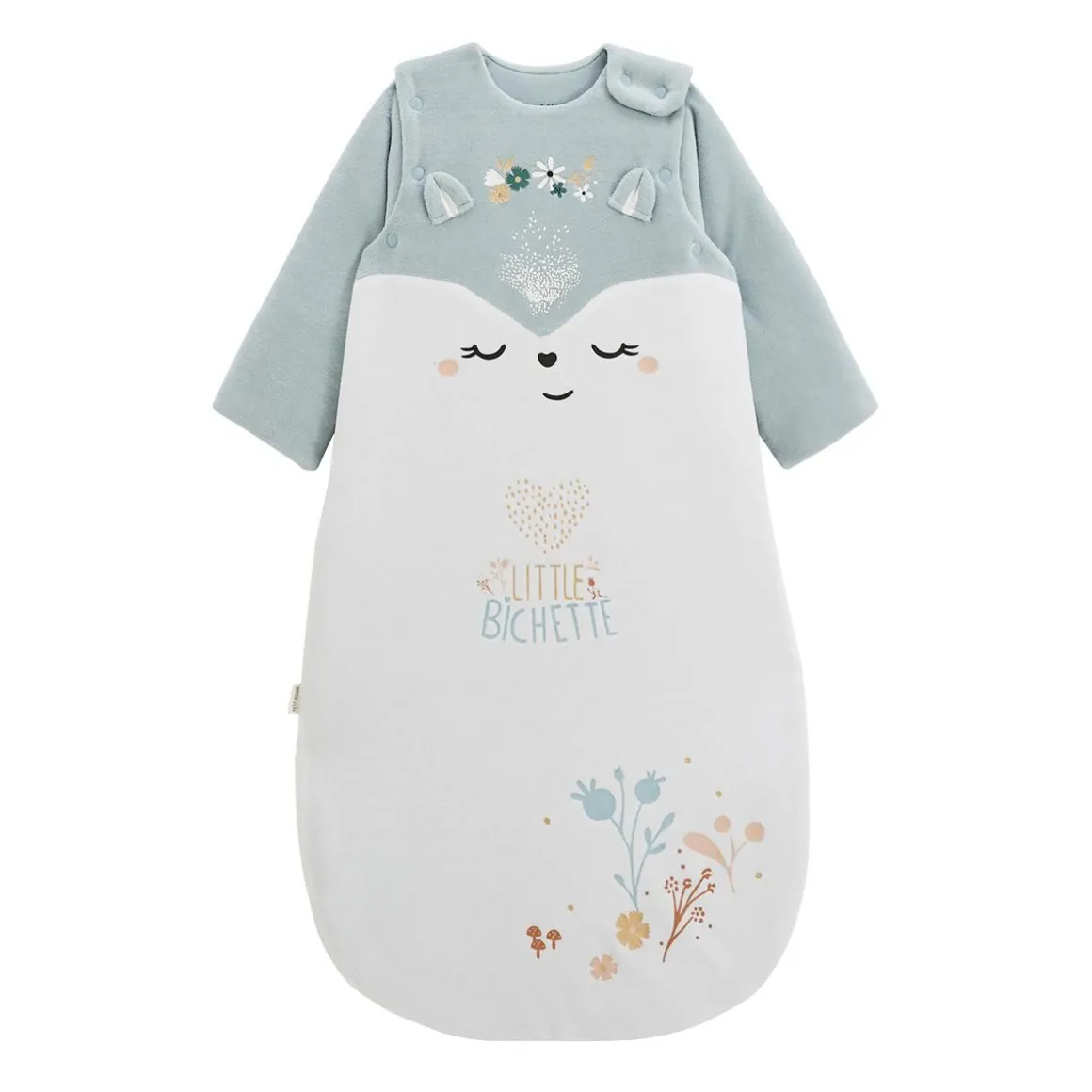 Gigoteuse d'hiver en velours avec manches amovibles Alma