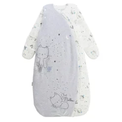 Gigoteuse d'hiver en velours avec manches amovibles Chatmallow