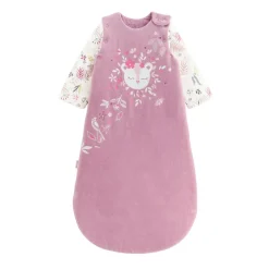 Gigoteuse d'hiver en velours avec manches amovibles Louisa