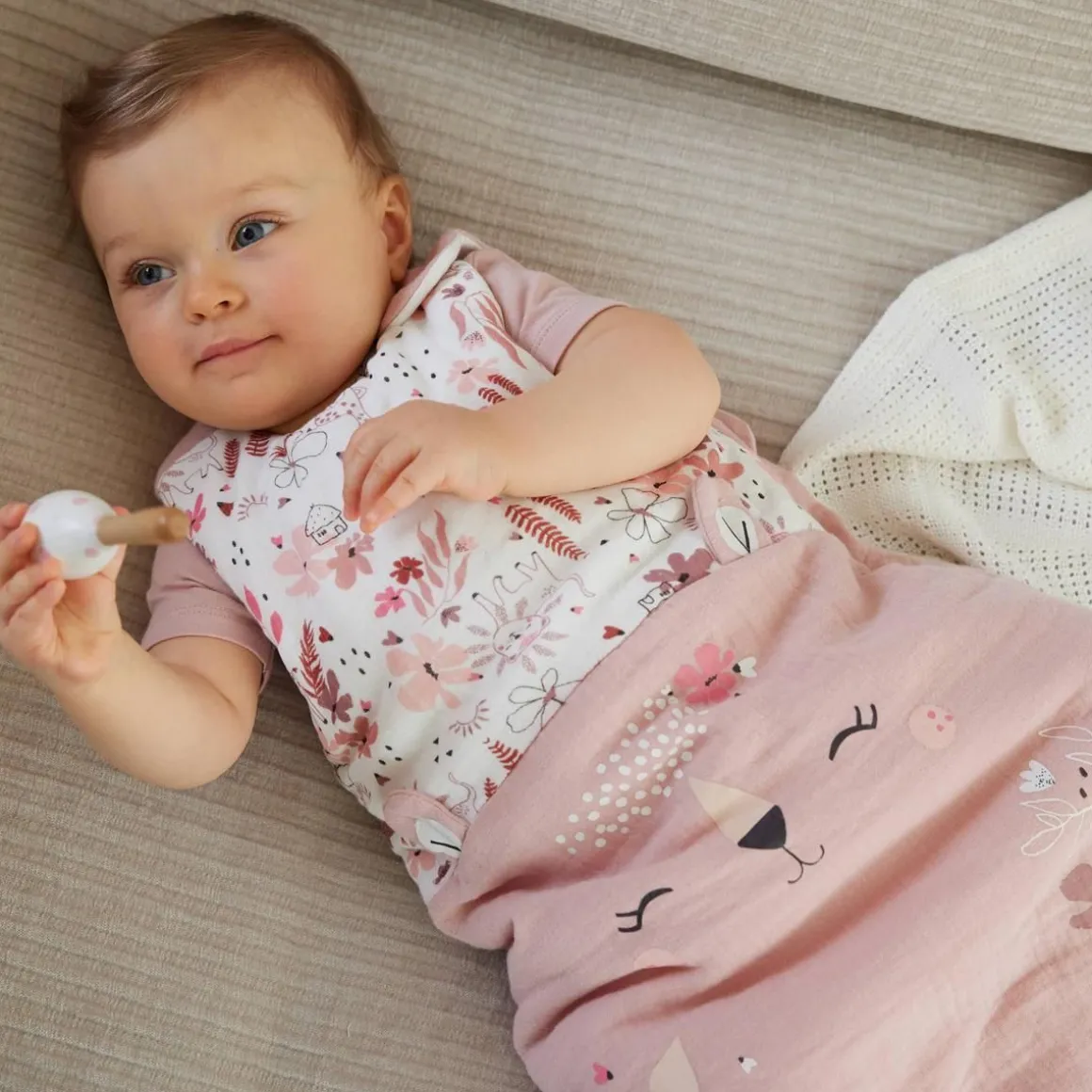 Gigoteuse TOG 2 en gaze de coton Petit Safari