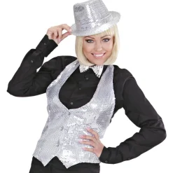 Gilet Sequin Argent - Cabaret - M